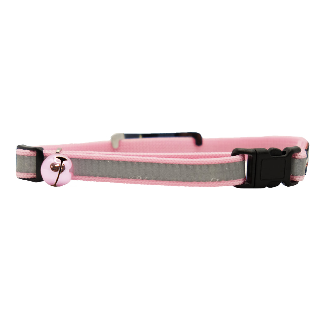 Personalized Break-Away Reflective Cat Collars with Slider Tag