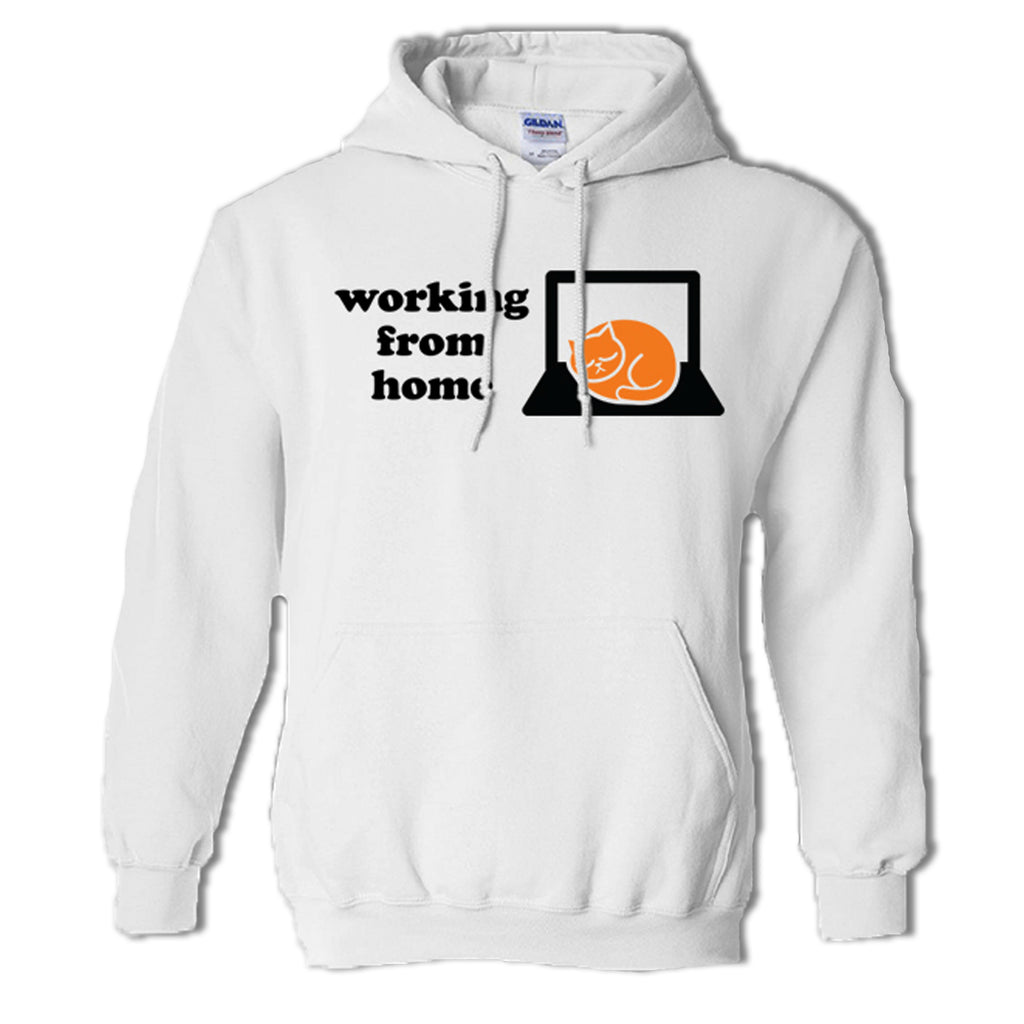 Working from Home Cat Hoodie