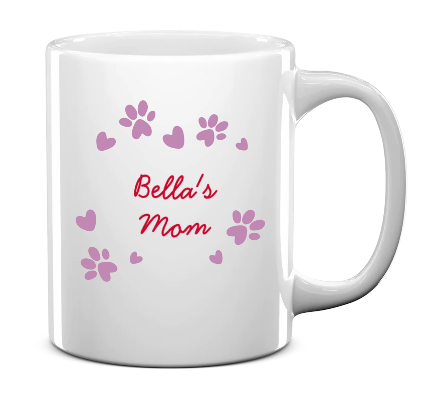 Personalized Pet Name Mug with Pattern