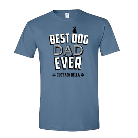 Personalized Best Dog Dad Ever T-Shirt