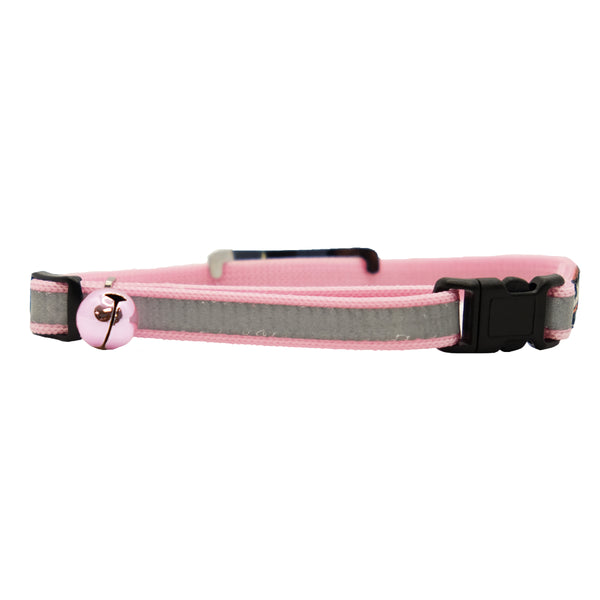 Personalized Break-Away Reflective Cat Collars with Slider Tag