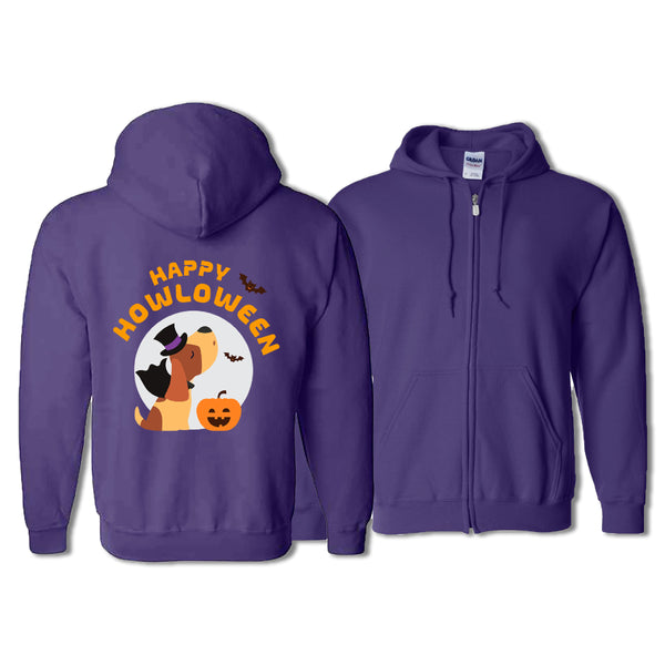 Howl-O-Ween Dog Zip-Up Hoodie